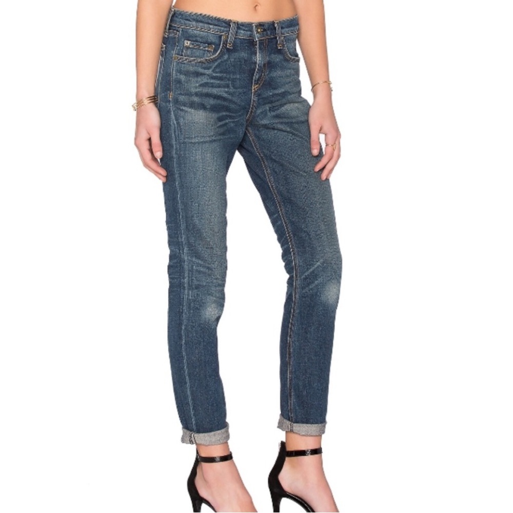 Rag & Bone Women’s 10 Inch Dre Jeans In Exeter Wash Size 27